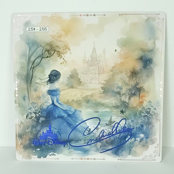 Cinderella Looking Castle Disney 100th Limited Art Card Print Big One 254/255